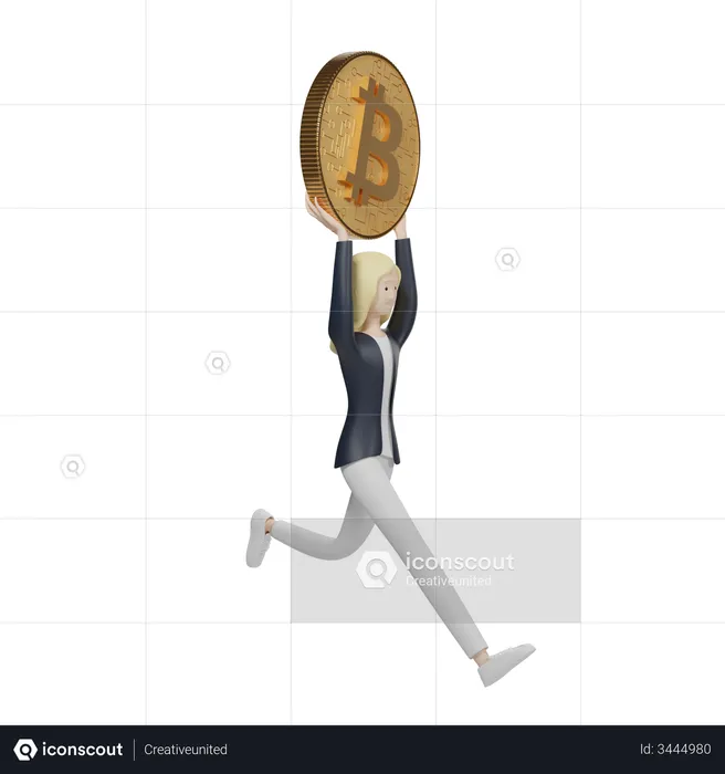 Bitcoin Agent  3D Illustration