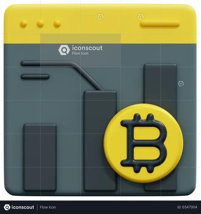 Bitcoin Analysis  3D Icon