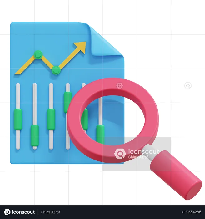 Bitcoin Analysis  3D Icon