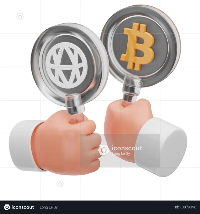 Bitcoin AVA Decision Engine  3D Icon