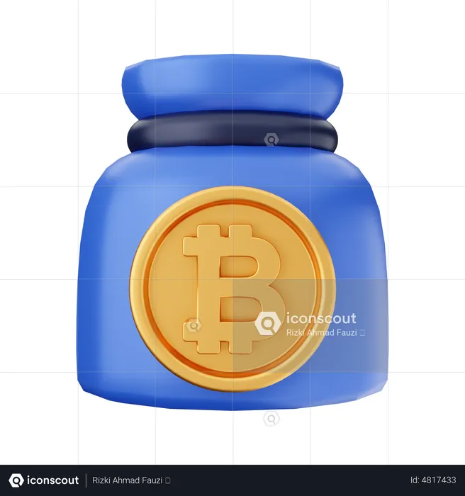 Bitcoin Bag  3D Icon