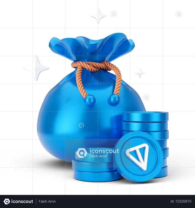 Bitcoin Bag  3D Icon