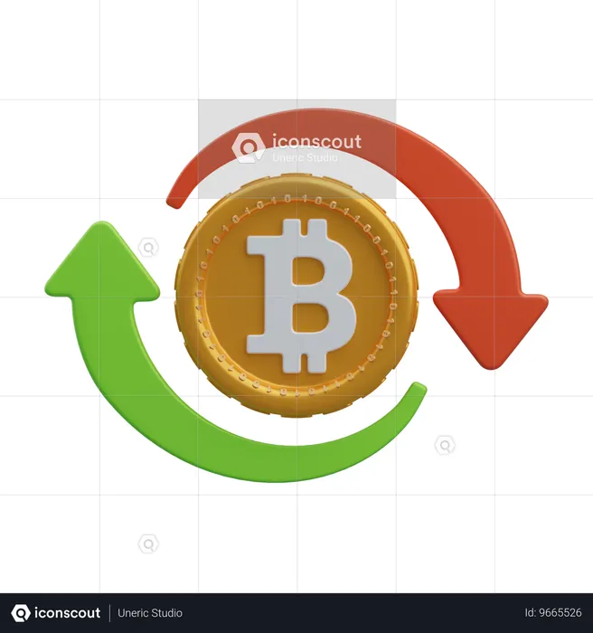 Bitcoin-Börse  3D Icon