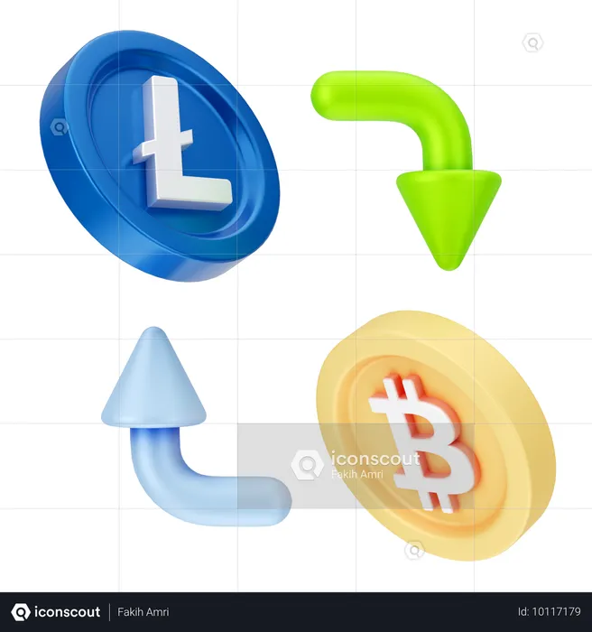 Bitcoin-Börse  3D Icon