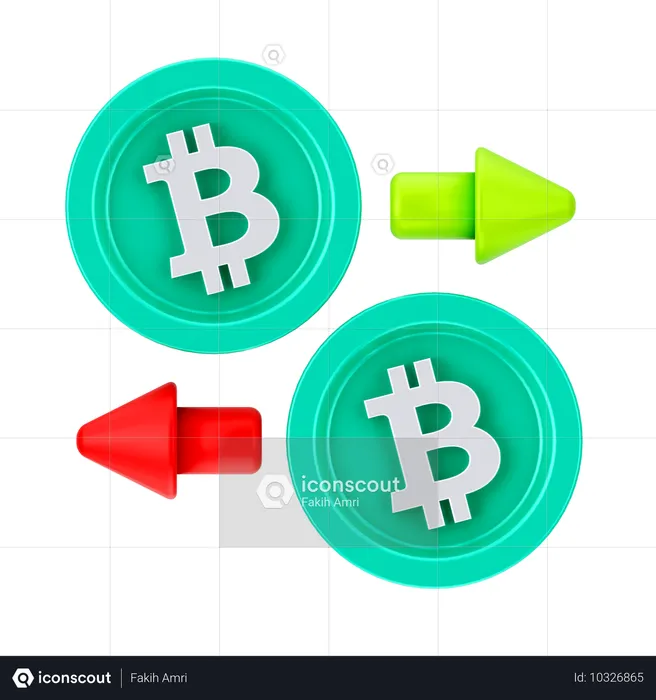 Bitcoin-Börse  3D Icon