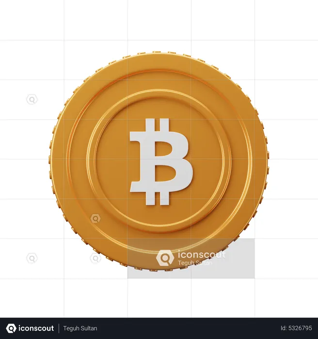 Bitcoin BTC  3D Icon