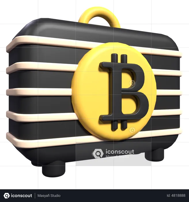 Bitcoin Case  3D Icon