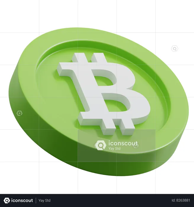 Bitcoin Cash Logo 3D Icon