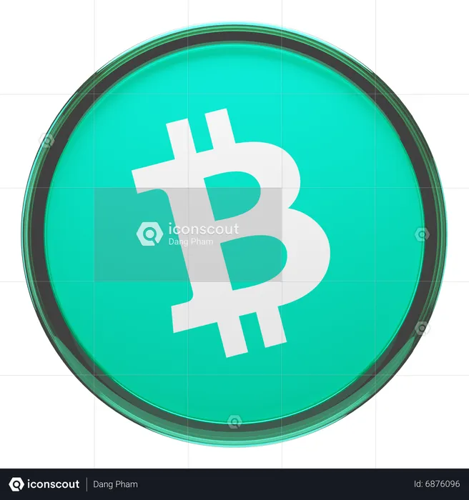 Bitcoin en espèces  3D Icon