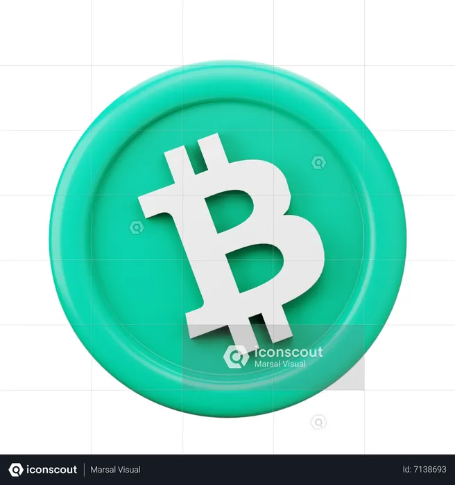 Bitcoin Cash BCH Coin  3D Icon