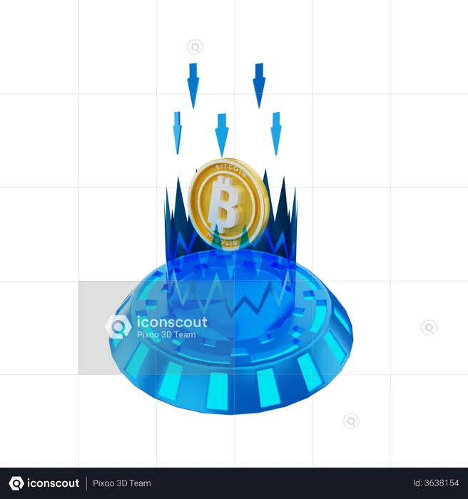 Bitcoin Claim  3D Illustration
