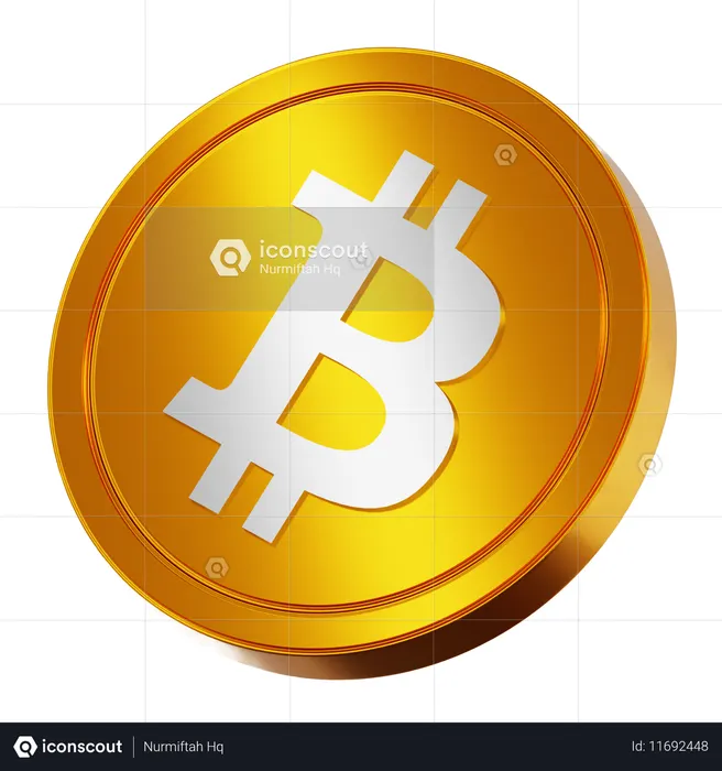 Bitcoin Coin  3D Icon
