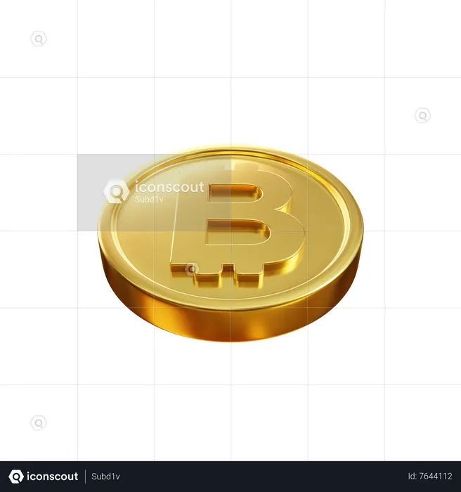 Bitcoin Coin  3D Icon