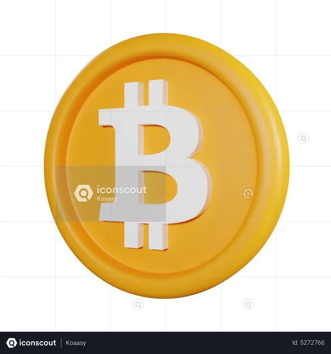 Bitcoin Coin  3D Icon