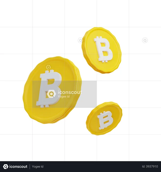 Bitcoin Coin  3D Illustration