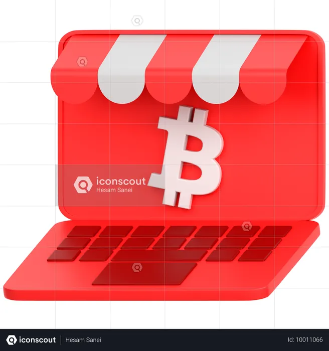 Commerce de Bitcoins  3D Icon