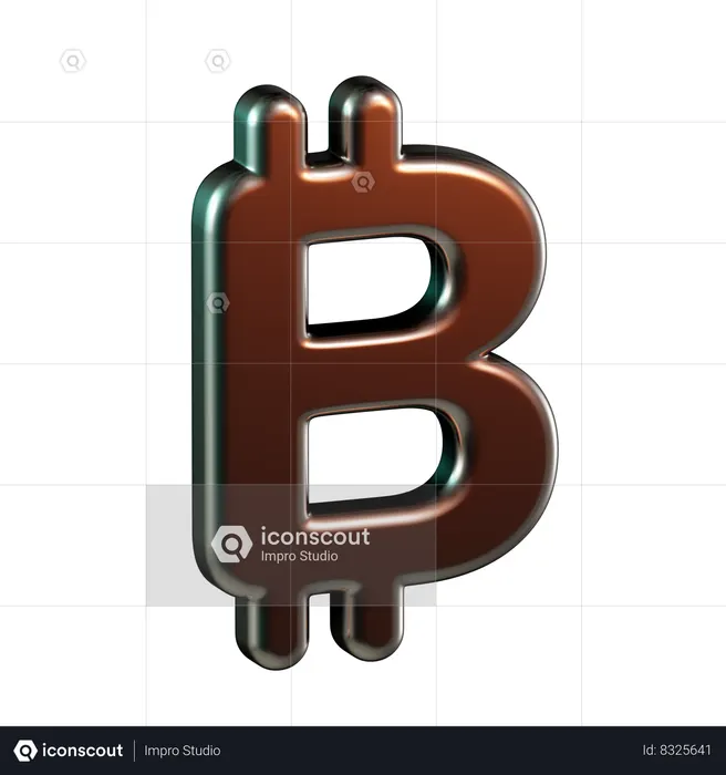 Bitcoin Currency  3D Icon