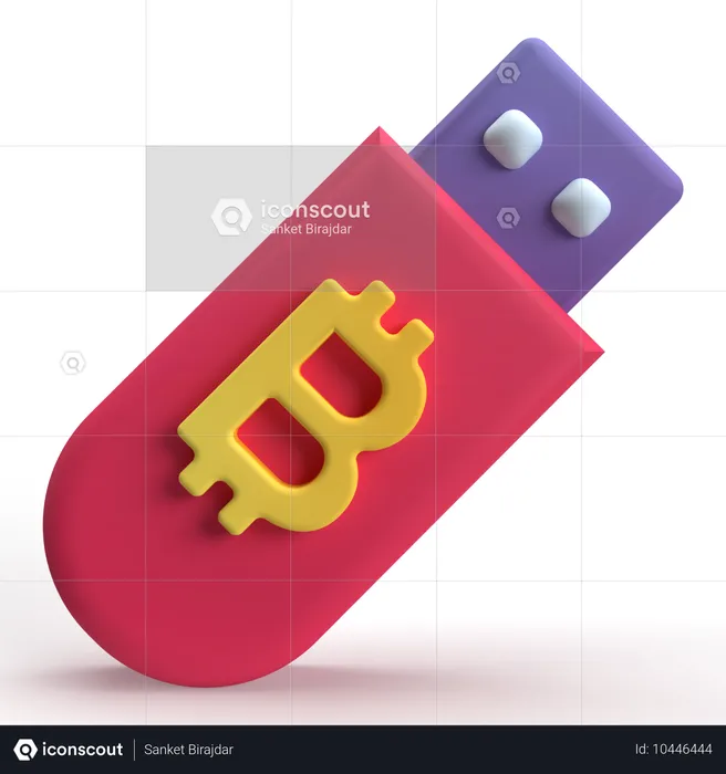 Dados bitcoin  3D Icon