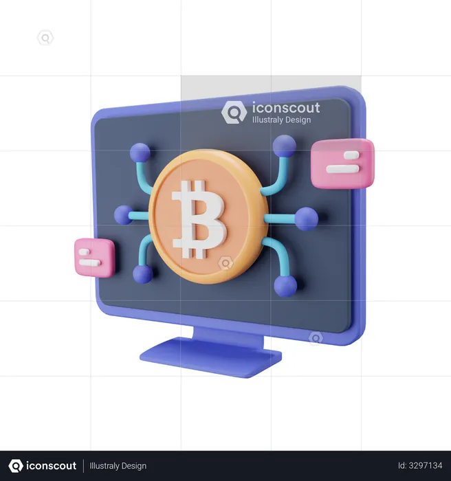 Bitcoin Dashboard  3D Icon