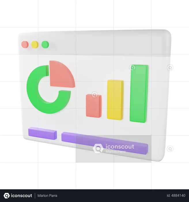 Bitcoin Dashboard  3D Icon