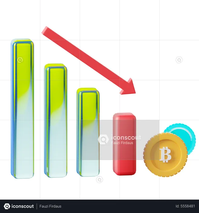 Bitcoin Data Analysis  3D Icon