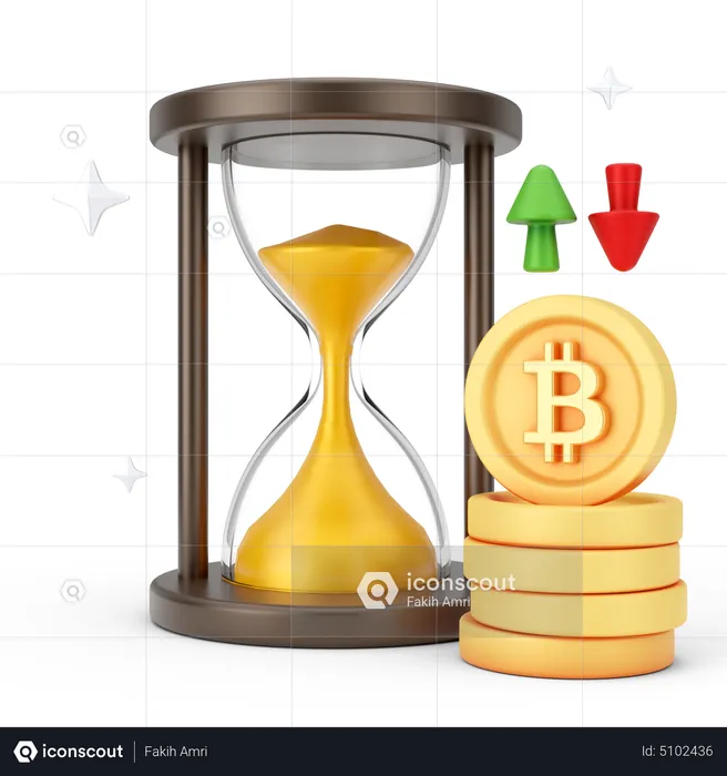 Bitcoin Deadline  3D Icon