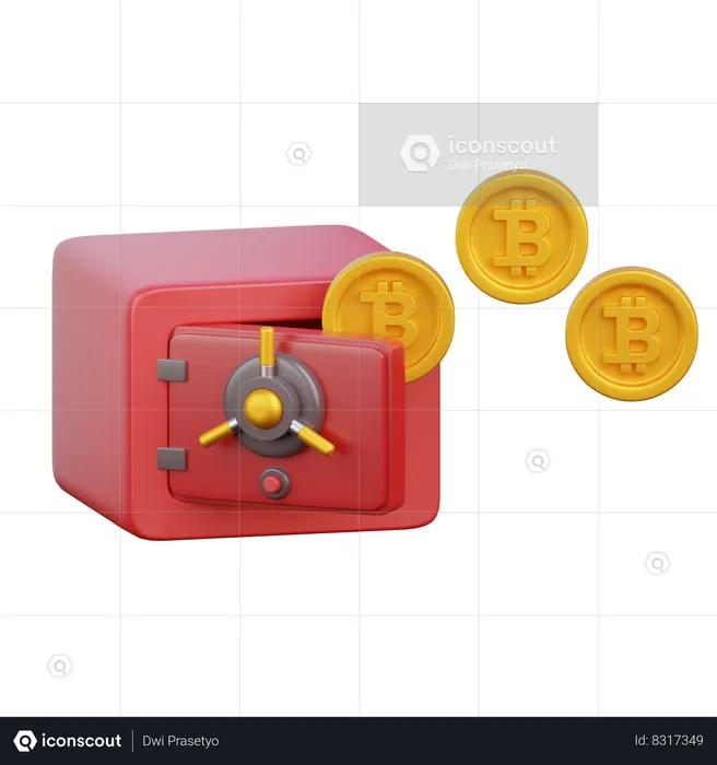 Bitcoin Deposit  3D Icon