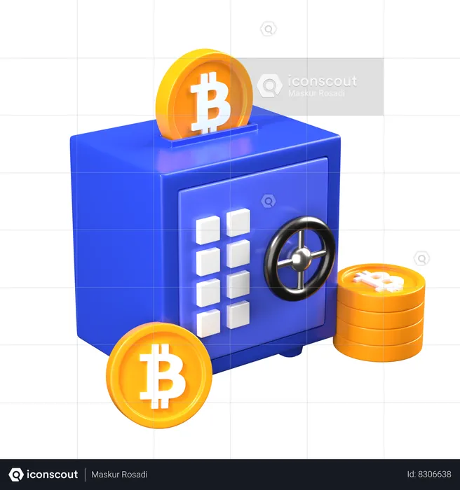 Bitcoin Depository  3D Icon