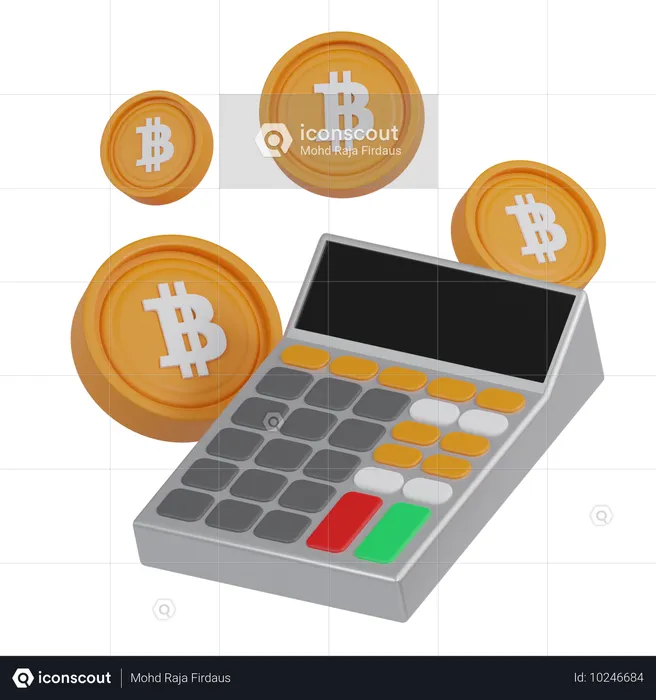 Bitcoin e criptomoeda  3D Icon