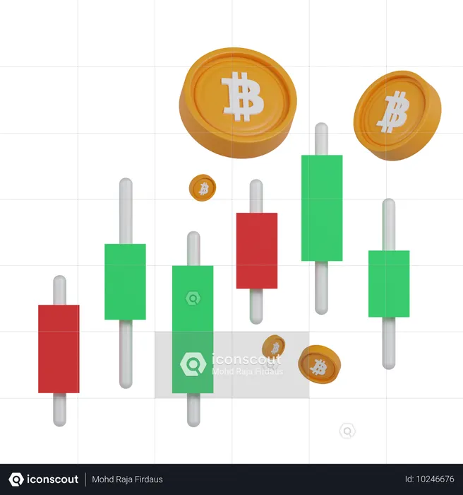 Bitcoin e criptomoeda  3D Icon