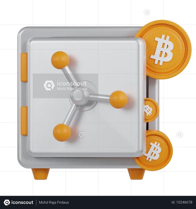 Bitcoin e criptomoeda  3D Icon