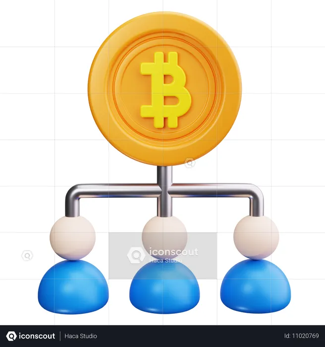 Equipe bitcoin  3D Icon