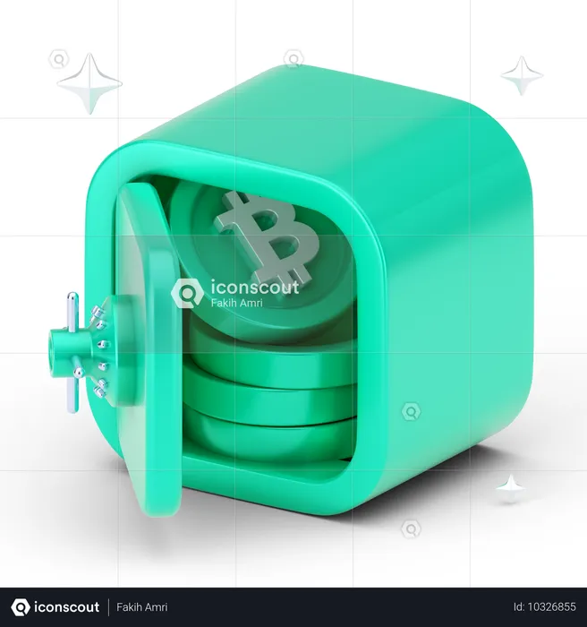 Bitcoin-Ersparnisse  3D Icon