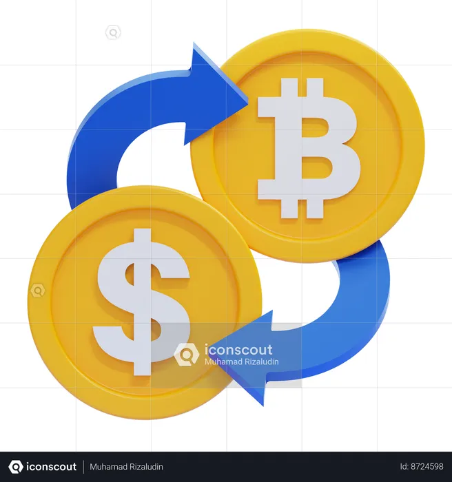 Bitcoin Exchange  3D Icon