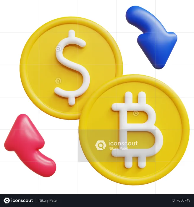 Bitcoin Exchange  3D Icon