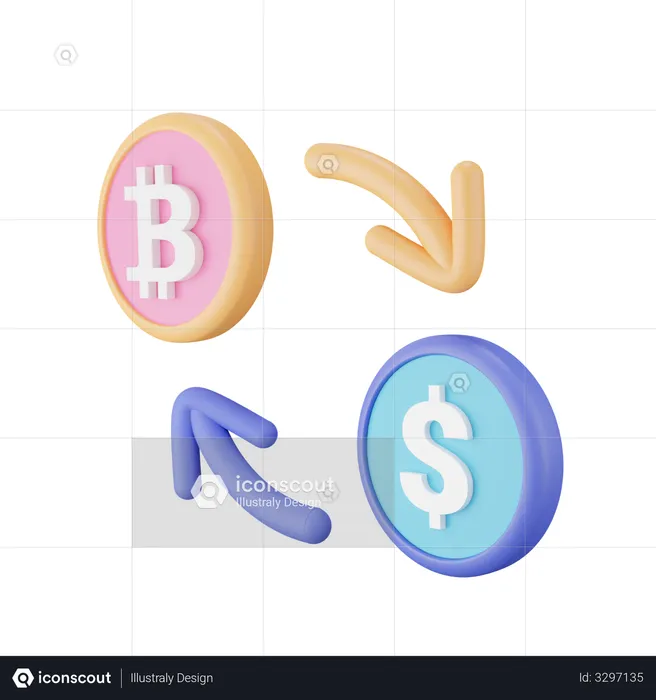 Bitcoin Exchange  3D Icon