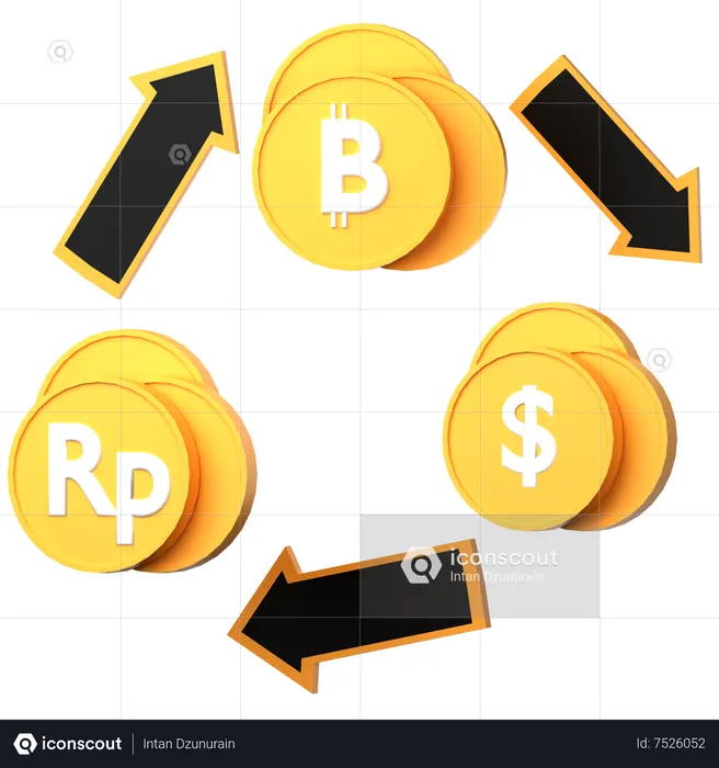 Bitcoin Exchange  3D Icon