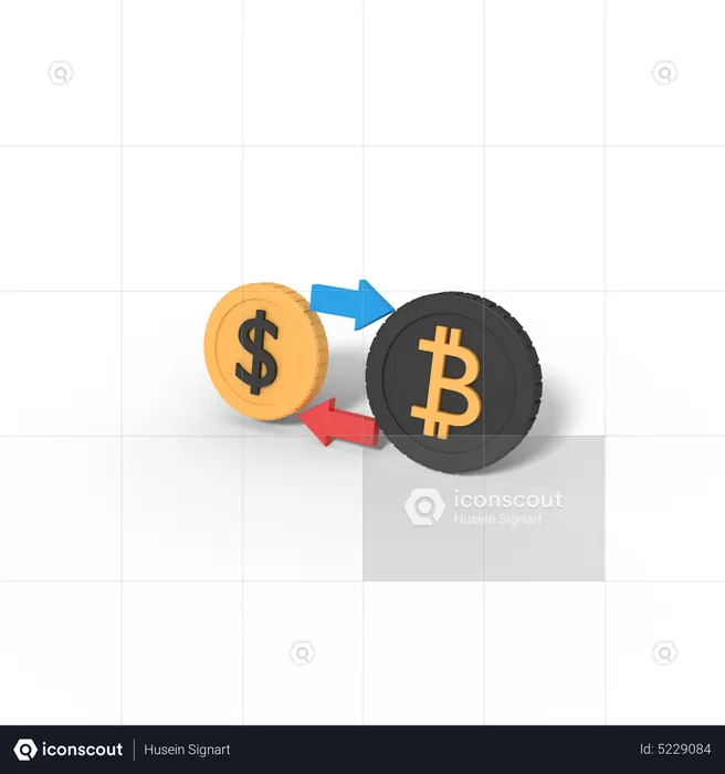 Bitcoin Exchange  3D Icon