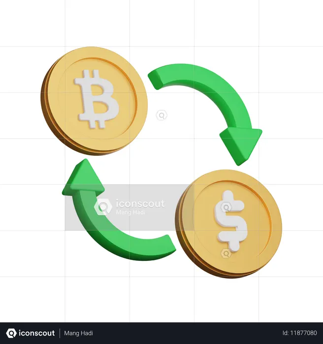 Bitcoin Exchange  3D Icon