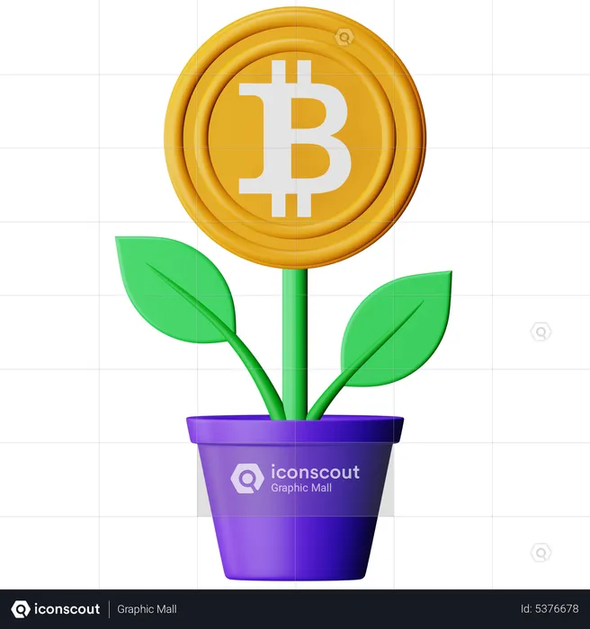 Bitcoin Farm  3D Icon