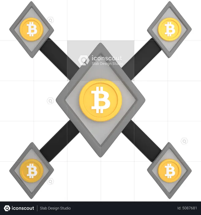 Bitcoin Flow  3D Icon