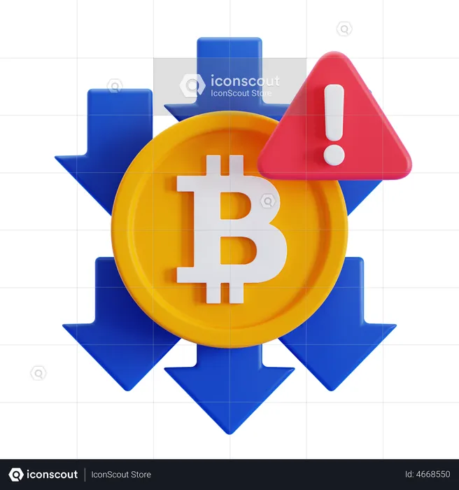 Bitcoin Fraud  3D Icon