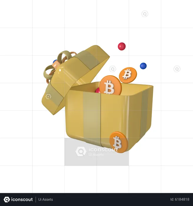 Bitcoin giveaway  3D Icon