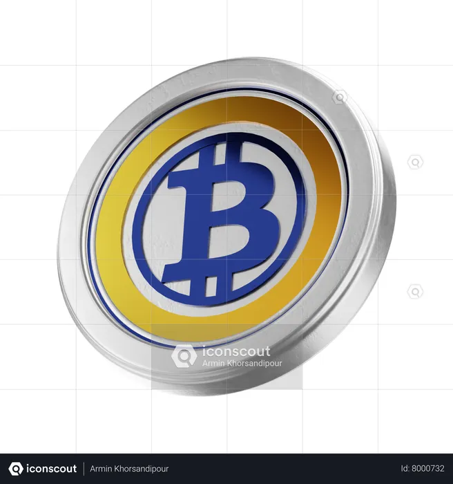 Bitcoin Gold  3D Icon