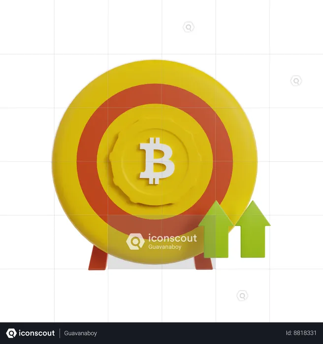 Bitcoin Growth  3D Icon