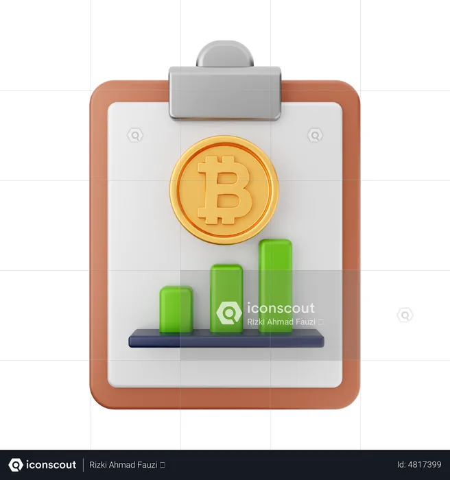 Bitcoin Increase Report  3D Icon