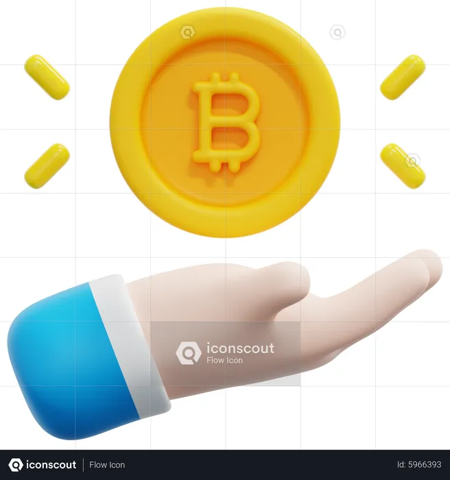 Bitcoin Investment  3D Icon