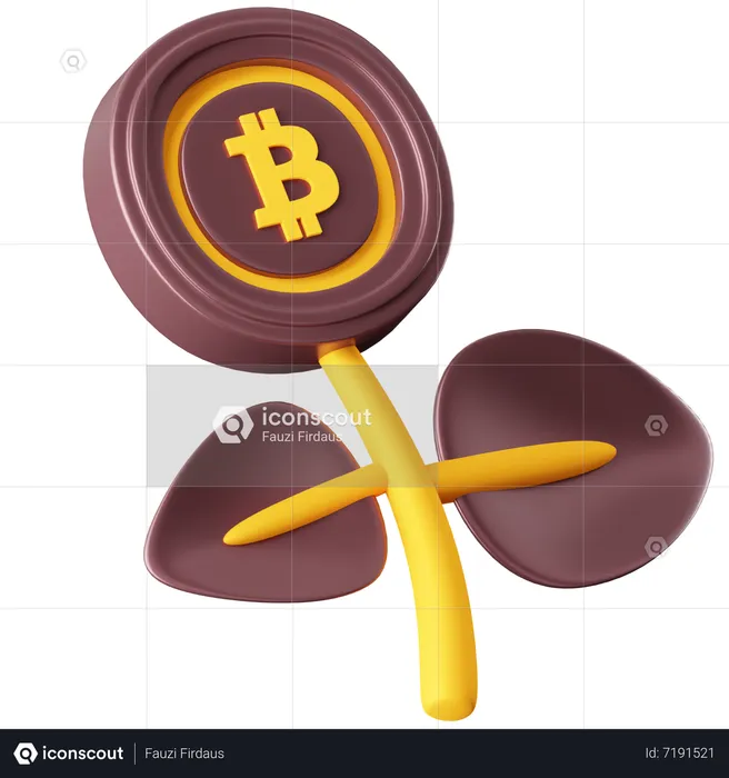 ビットコイン投資  3D Icon