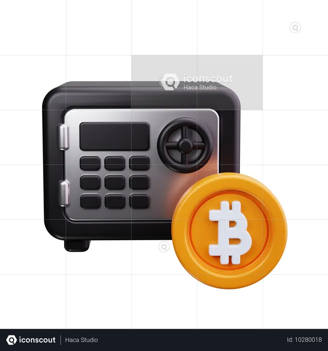 ビットコインロッカー  3D Icon