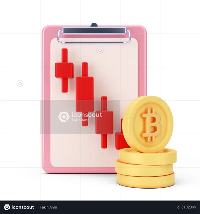 Bitcoin Loss Report  3D Icon